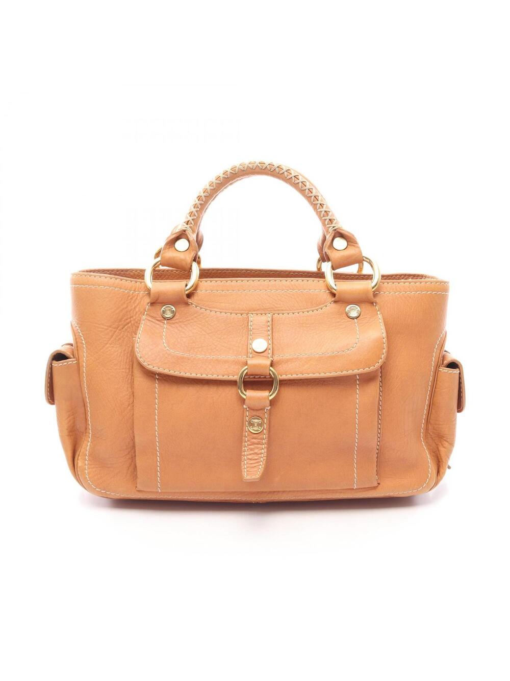Celine Boogie Handbag Leather Brown #282190C35B